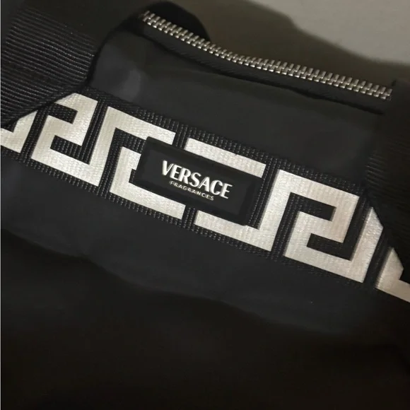 Versace Black and White Duffel Bag
